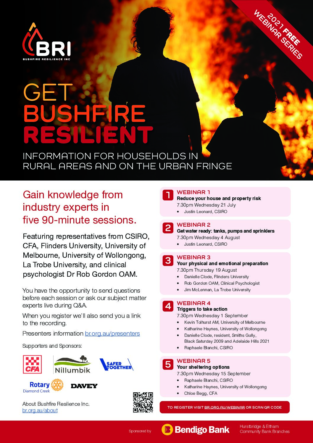 Bushfire Resilience Inc 2021 Webinar Series
